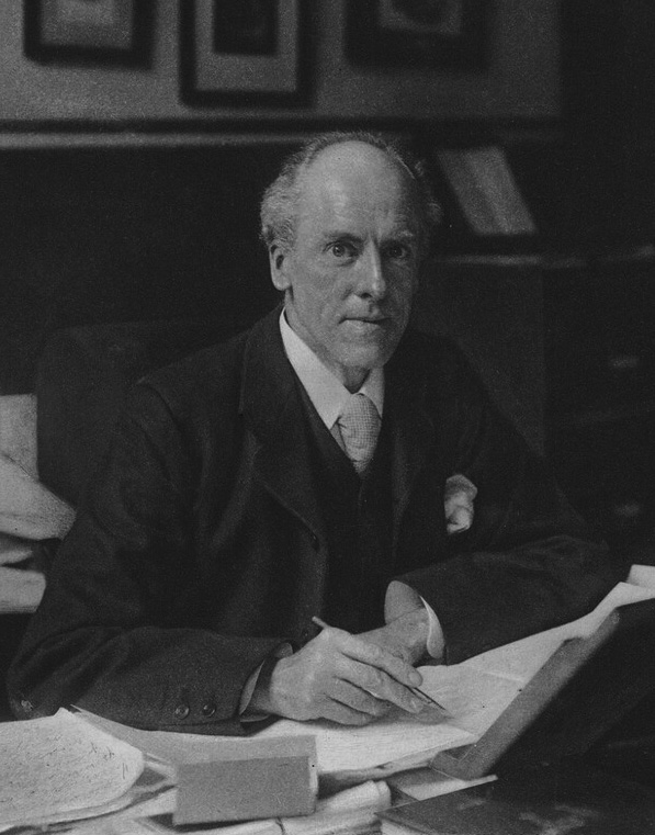 Karl Pearson am Schreibtisch, 1910